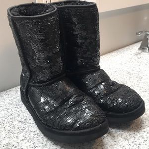 UGGs with Sequins Black and Beautiful